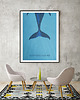 plakaty Wieloryb - plakat fine art, giclee 2