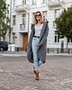 bluza z kapturem damska Płaszczobluza No.2 Szary Ciemny Melanż 1