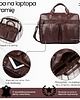 torby i nerki męskie Skórzana torba na laptopa męska na dokumenty brązowa Paolo Peruzzi SL-01-BR 1