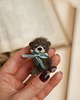 misie i maskotki Miś Miniaturka- Ciemno popielaty 1