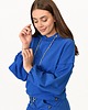 bluza z kapturem damska Bluza Poczuj Wygodę szafir 1