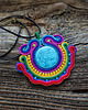 komplet biżuterii Etniczny wisiorek soutache 2