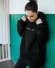 bluza z kapturem damska Bluza long z kapturem czarna SERIO? 2