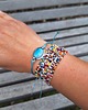 bransoletki wire wrapping Agat na lato   - bransoletka sznurkowa 4