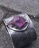 bransoletki wire wrapping Surowy ametyst - bransoletka regulowana 2