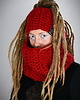 opaski do włosów Opaska DreadLove Mono 10 - CZERWONA 2