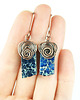kolczyki wire wrapping Jaspis lazurowe wybrzeże kolczyki wire wrapping 1