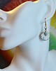 kolczyki wire wrapping Turkus muszelki kolczyki 1