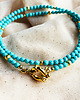 korale NASZYJNIK  TURKUS , naturalne kamienie 1