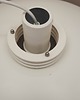 lampy wiszące Lampa wisząca Lyfa z lat 70., biały metalowy klosz, Dania 9