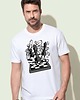 t-shirty męskie Koszulka  biała męska z nadrukiem Szachy 1