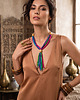 naszyjniki - inne Drewniany Naszyjnik Boho z Chwostem - 7213 7