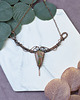 kolie Miedziany naszyjnik wire wrapping z unakitem #497 3