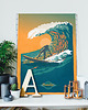 plakaty Surfer - plakat A3 fine art 2