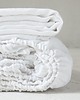 pościel Lniane Prześcieradło Płaskie PURE WHITE 2