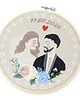 Ślub - inne Personalizowana pamiątka ślubna, haft w tamborku 4