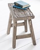 stołki Hocker stołek Hemingway szary mahoń 50cm 2
