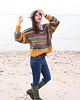 swetry damskie  Sweter handmade   z wełną moher 2