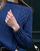swetry damskie  Sweter LAMIA granatowy - Handmade 3