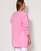 swetry damskie  Swetrowy płaszczyk - PA013 baby pink MKM 2