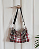 torby na ramię Lniana torebka w kratę 1