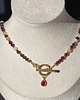 złote naszyjniki Naszyjnik granat cytryn 3