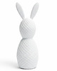 ozdoby wielkanocne Biały Królik Figurka Stojąca 3SZT Dekoracja Wielkanocna Zając do Koszyka 3