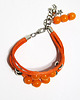 bransoletki - inne Bransoletka - Pomarańcza - sznurki 2