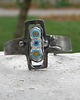 bransoletki wire wrapping Trzy kwiatki  - bransoleta mankiet - cuff 5