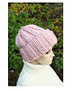 czapki damskie Czapka  beanie z wełną pudrowy róż 3