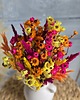 dodatki - różne Kolorowy bukiet z suszonych kwiatów, Kompozycja do wazonu 1