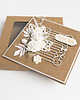 kartki scrapbooking Kartka ślubna w pudełku eko biała 2