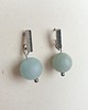 kolczyki z kamieniami Kolczyki PATYCZKI akwamaryn 2