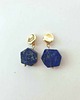 kolczyki z kamieniami Kolczyki z lapis lazuli geometryczne 2