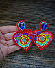 kolczyki soutache Kolekcja Frida - kolczyki kolorowe serca 6