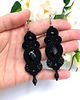 kolczyki soutache Orina kolczyki sutasz czarne długie wieczorowe z kryształami 1