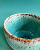 kubki Piękny  turkusowy ceramiczny ręcznie robiony kubek / filiżanka. Na prezent 3