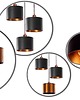 lampy wiszące Piękne miedziana lampa wisząca LUX GOLD 7