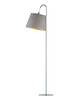 lampy podłogowe Designerska lampa podłogowa do czytania TALLIN VELUR z welurowym abażurem 1