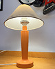 lampy stołowe Lampa stołowa z abażurowym kloszem BEA04, Lamperr, Polska lata 90. 3