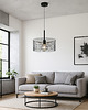 lampy wiszące Czarna lampa wisząca do salonu w stylu loftowym CLIZA LOFT 1