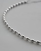 chokery Minimalistyczny choker srebrny kulki Elegancki choker 2