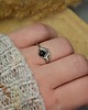 pierścionki - różne Pierścionek regulowany czarny agat wire wrapping 1
