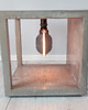lampy podłogowe Stolik betonowy lampa LED Amber Light 7