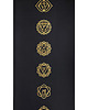 akcesoria do jogi NOWE PU! Mata Gold Chakras Premium Black PU Yoga Mat 4mm 2