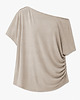 t-shirt damskie Bluzka Wave merino świetlisty beż 1