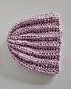 czapki damskie Czapka wełniana kolor pudrowy róż 1