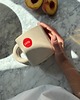 kubki i filiżanki Duży Ceramiczny Minimalistyczny Kubek Różowy Lato 500 ml 2