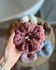 gumki do włosów Miękka, puszysta gumka do włosów scrunchie RÓŻOWA 1