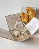 kartki scrapbooking 50 rocznica ślubu, złote gody, exploding box, kartka 3d 2